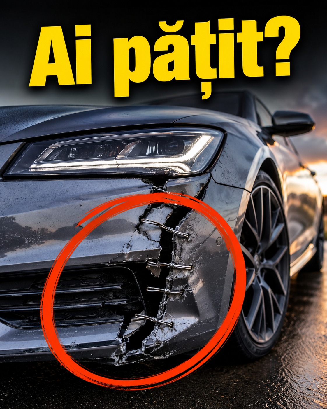 E păcat să pui șurub daca poți să o legi cu sârmă, nu?